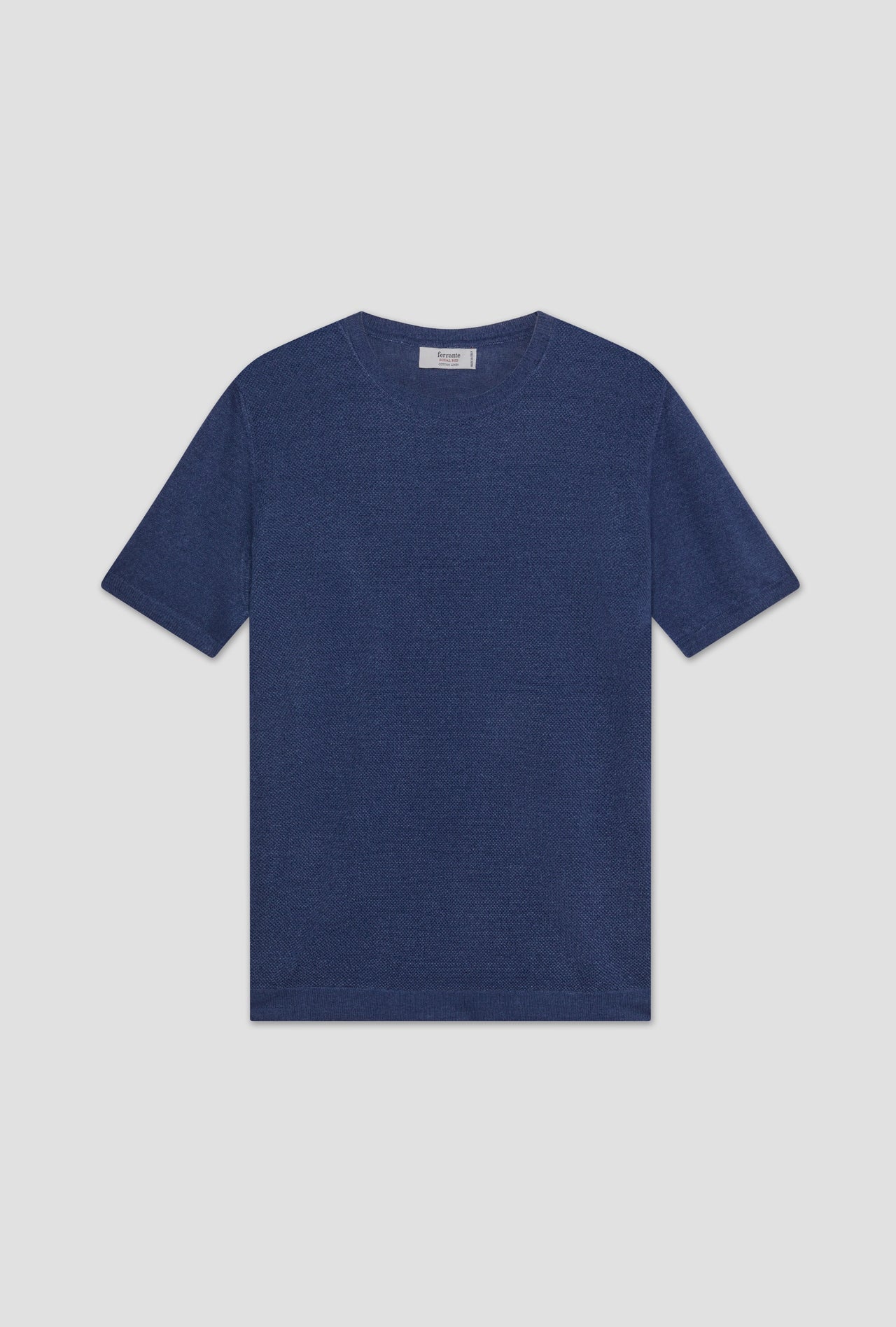 Ferrante Short Sleeve Plain T Shirt JEAN