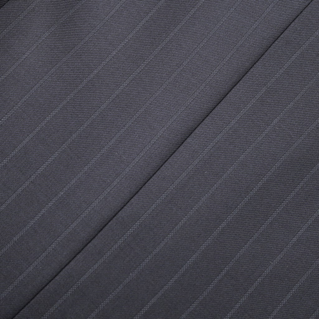HENRY SARTORIAL HERITAGE 135 Year Platinum Zegna Traveller Pinstripe Suit NAVY