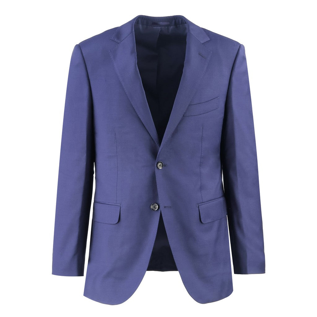 HENRY SARTORIAL Merino Wool Notch Lapel Suit NAVY