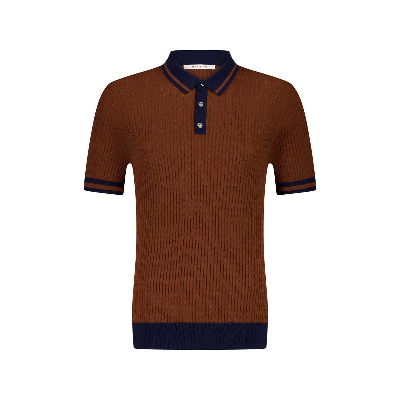 MCKINNON Buttoned Contrast Shirt BROWN/NAVY