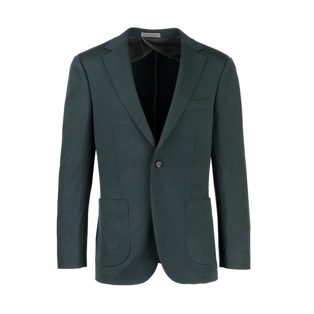 HENRY SARTORIAL Reda Active Wool Stretch Slim Fit Blazer BOTTLE GREEN