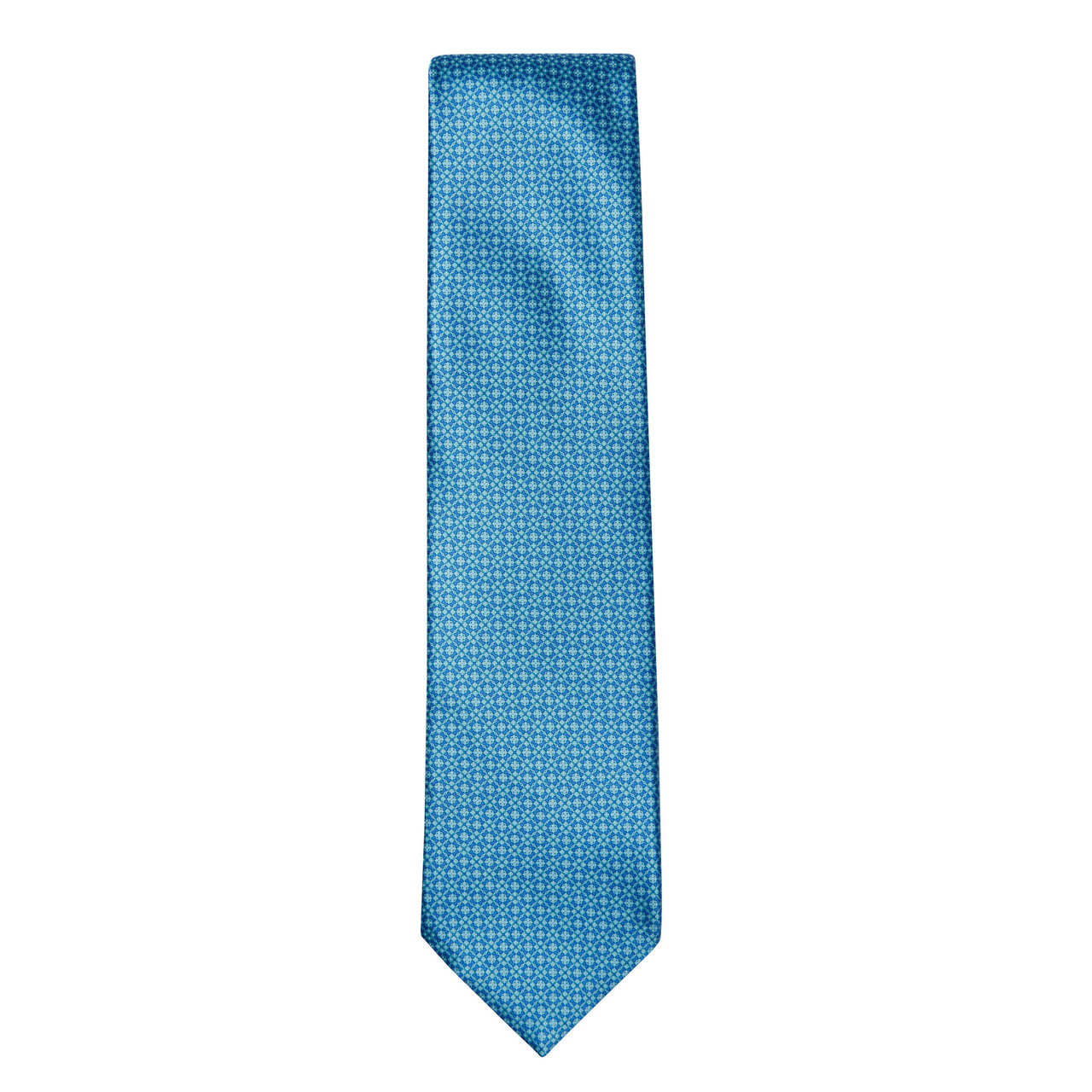 STEFANO RICCI Silk Tie BLUE/GREEN