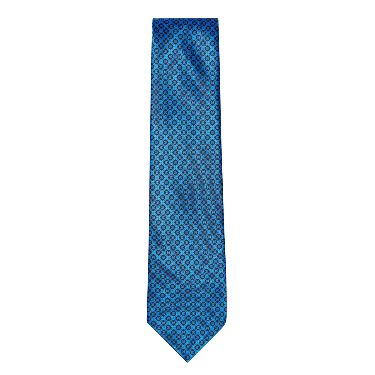STEFANO RICCI Silk Tie BLUE/NAVY