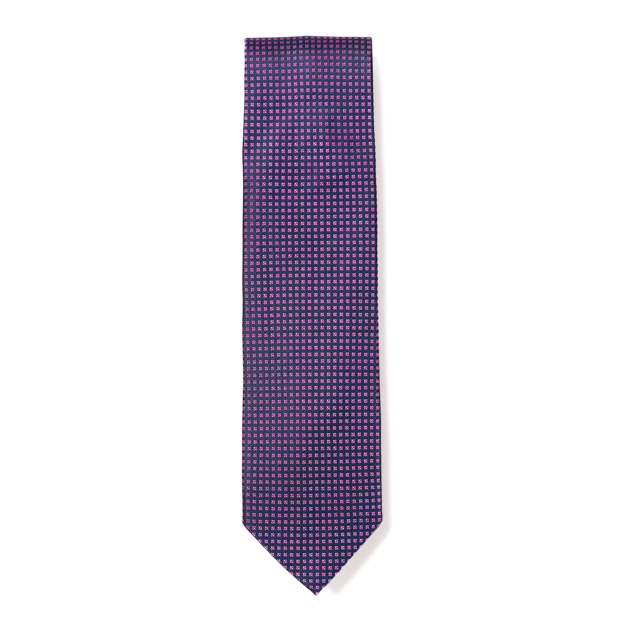 HENRY SARTORIAL X CANTINI Woven Pattern Tie NAVY/PINK