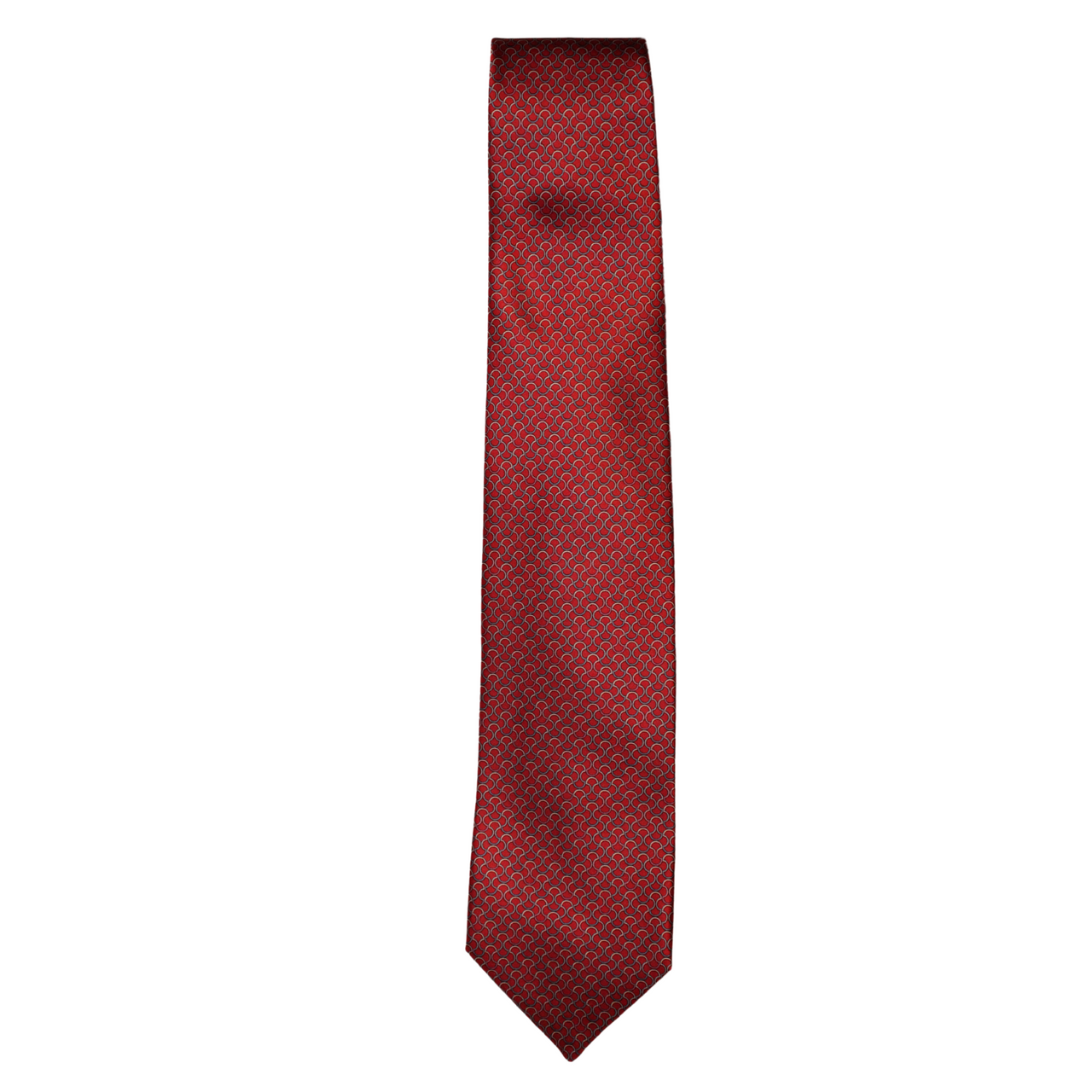 ZILLI Printed Silk Tie RED