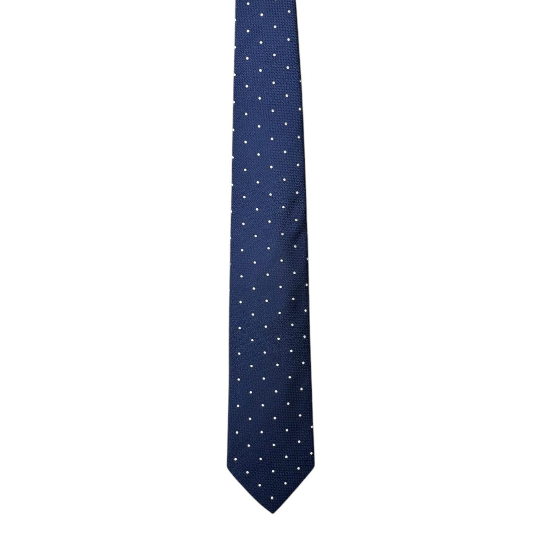 HENRY SARTORIAL X CANTINI Silk Woven Tie WHITE