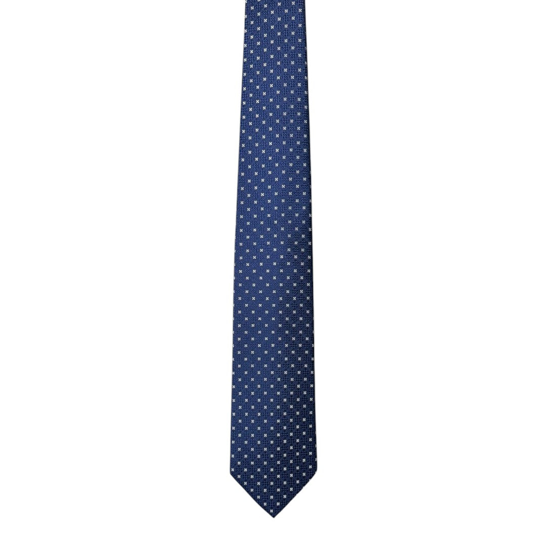 HENRY SARTORIAL X CANTINI Silk Woven Tie GREY