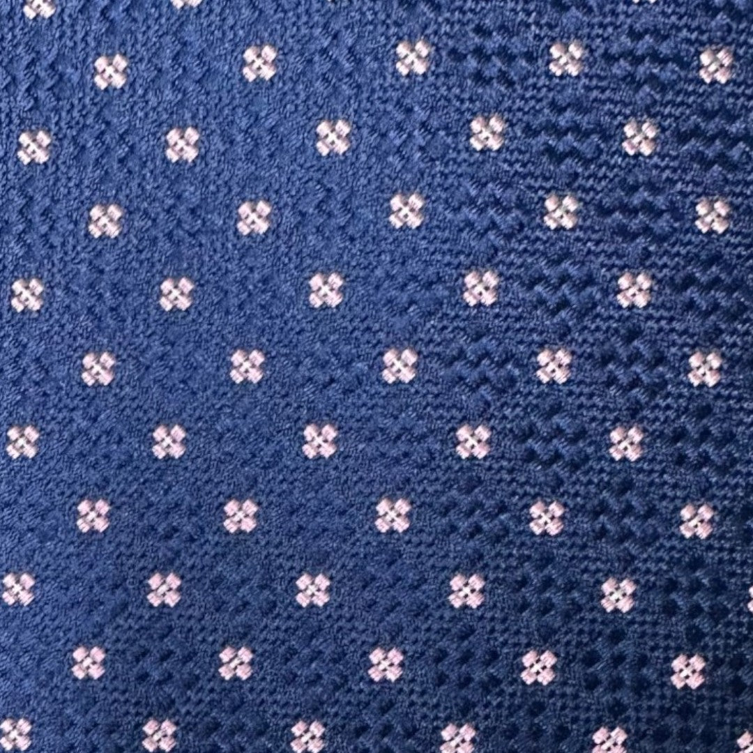 HENRY SARTORIAL X CANTINI Silk Woven Tie PINK