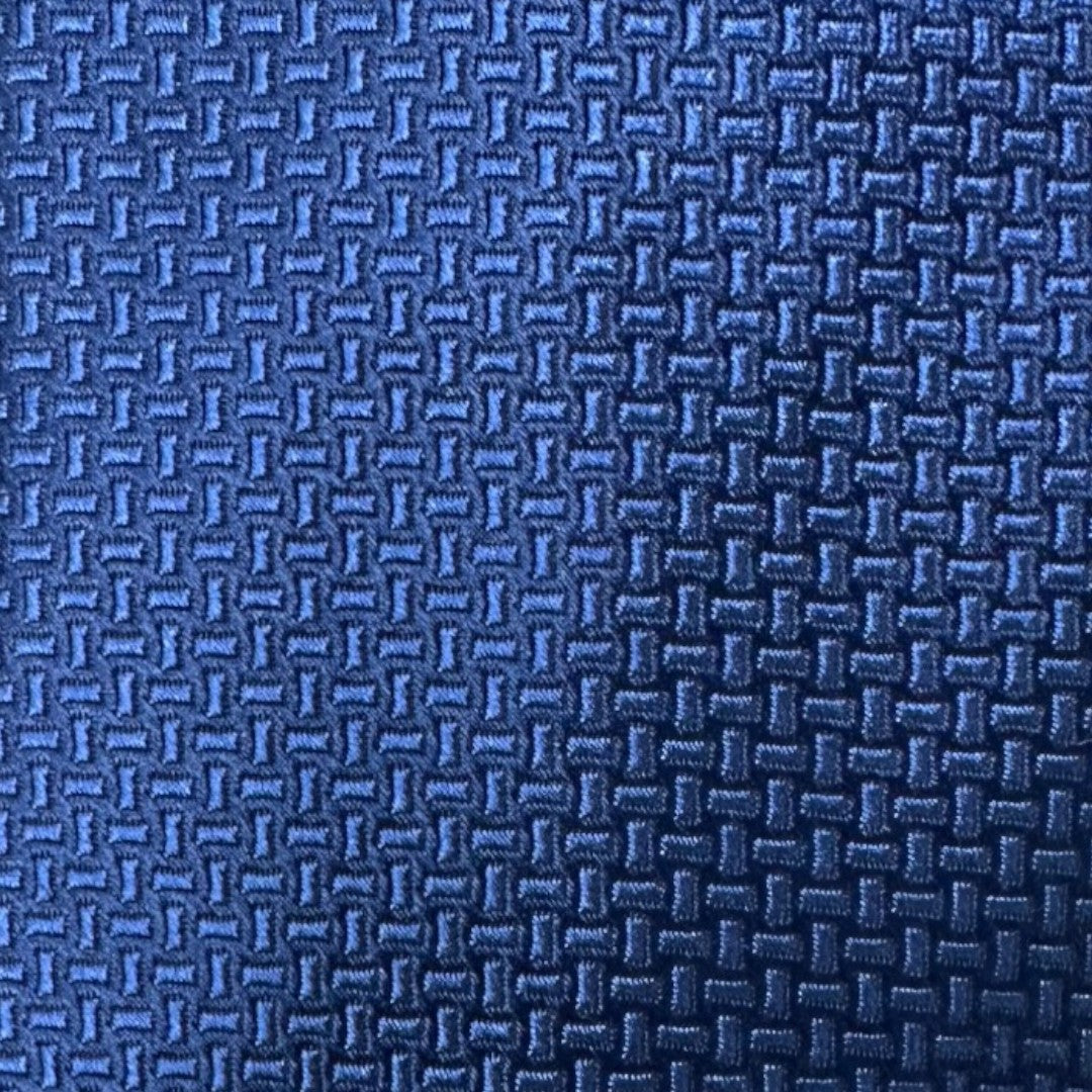 HENRY SARTORIAL X CANTINI Silk Woven Tie BLUE