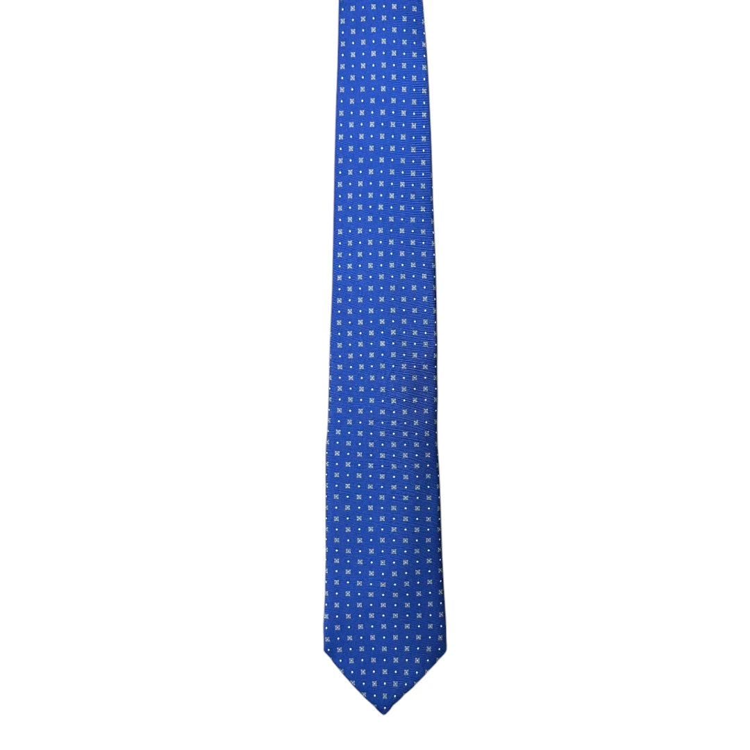 HENRY SARTORIAL X FLORENCE STYLE Twill Fantasia Tie BLUE