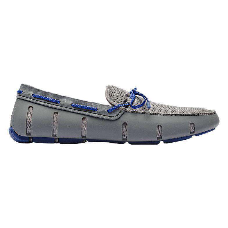 SWIMS Braided Lace Loafer GREY/BLUE