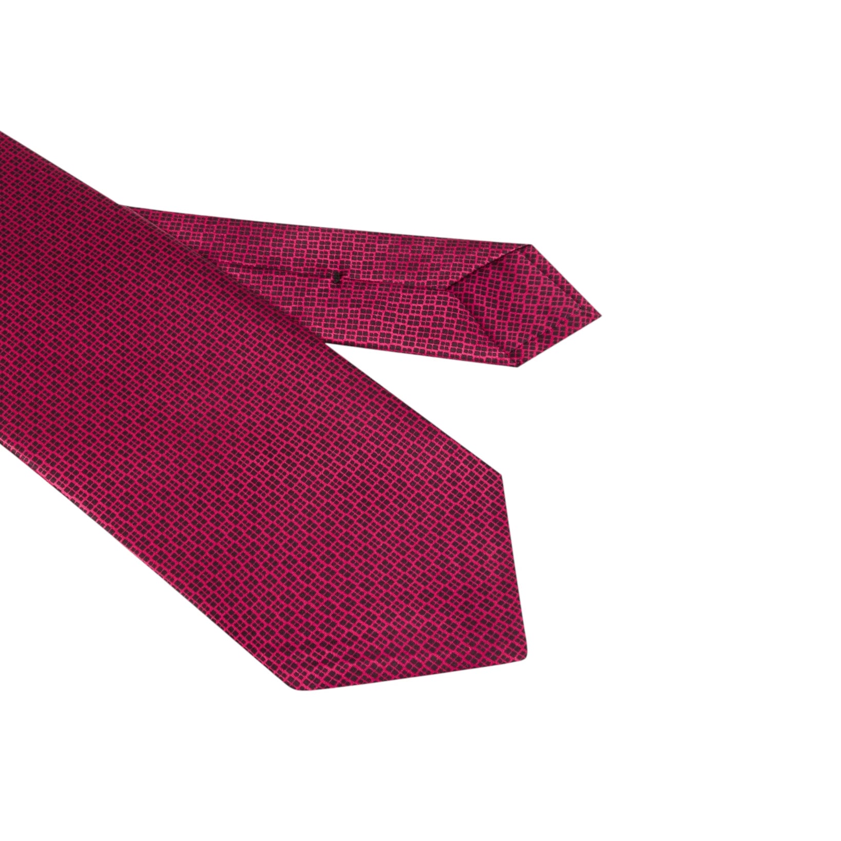 STEFANO RICCI Silk Luxury Tie BLACK/RED
