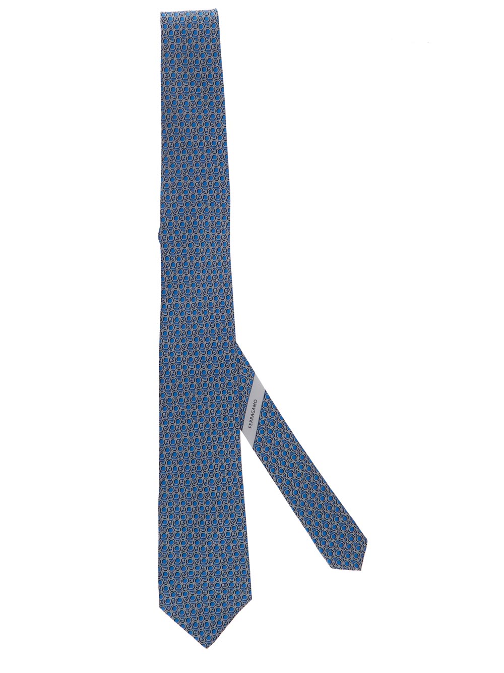 FERRAGAMO Printed Tie BLUE/MULTI
