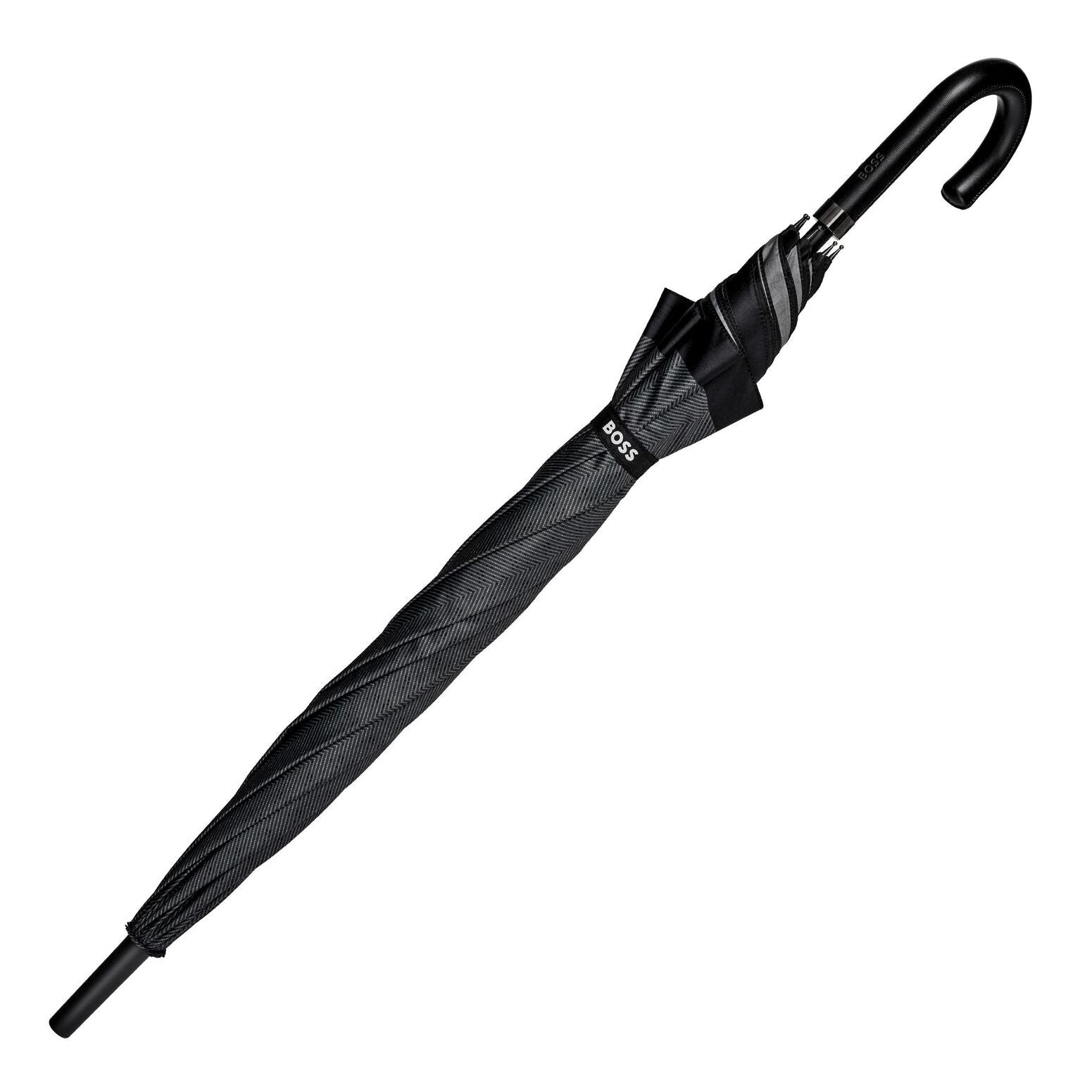 HUGO BOSS Golf Umbrella Chevron DARK GREY