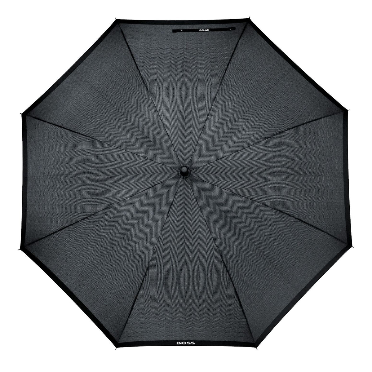 HUGO BOSS Golf Umbrella Chevron DARK GREY