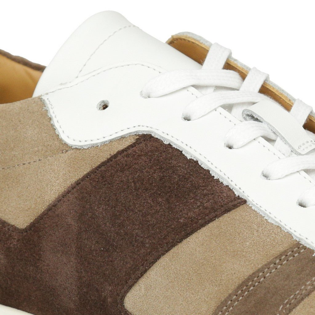 ARTIGIANO ROMA Multi Suede Sneaker BROWN - Henry Bucks