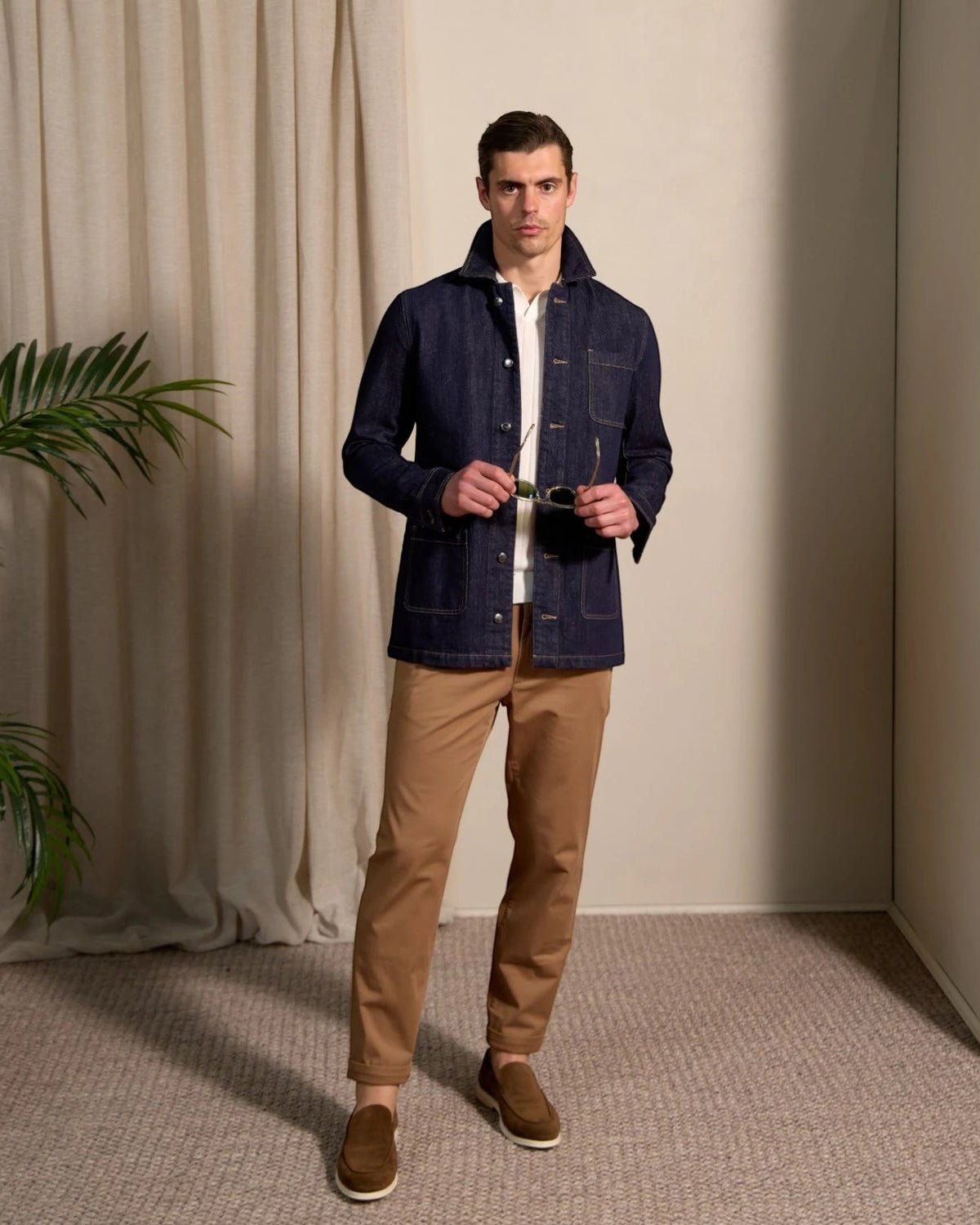 BEAUCAIRE Dark Denim Jacket INDIGO - Henry Bucks