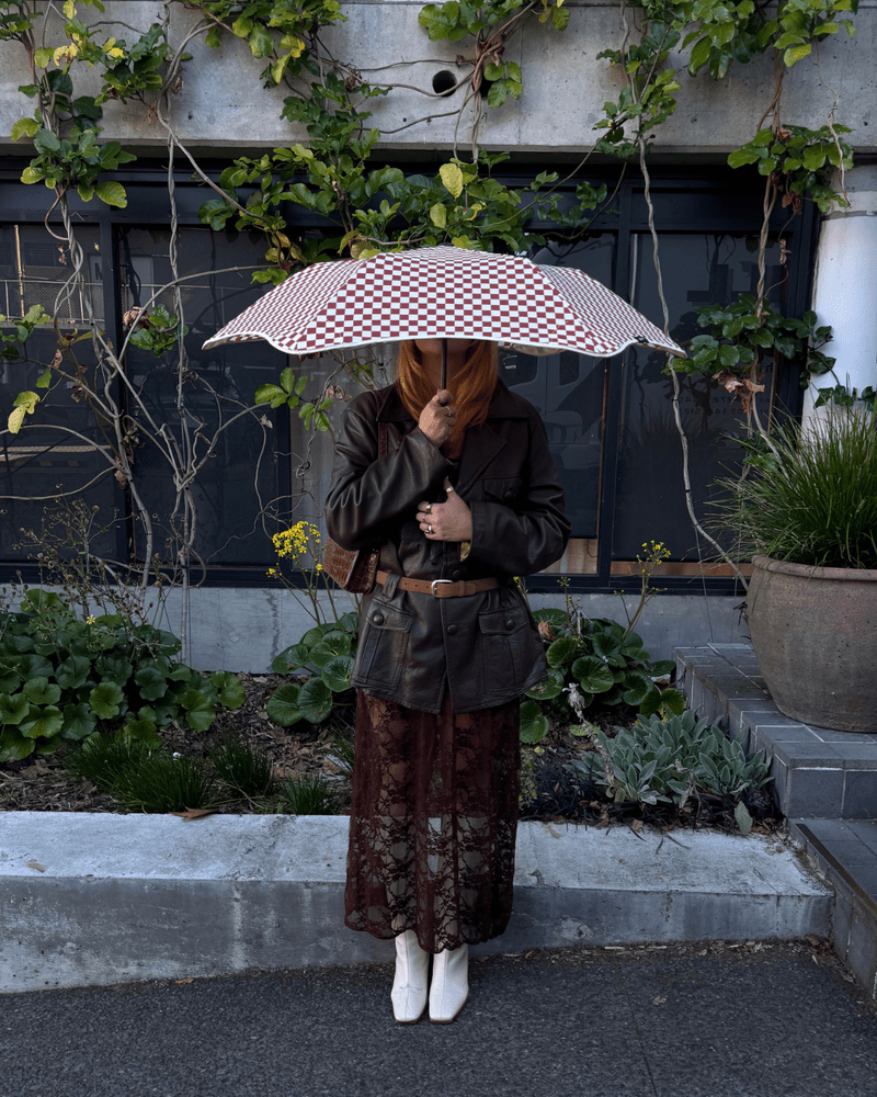 BLUNT Limited Edition Metro Umbrella CLAY CHECK - Henry Bucks