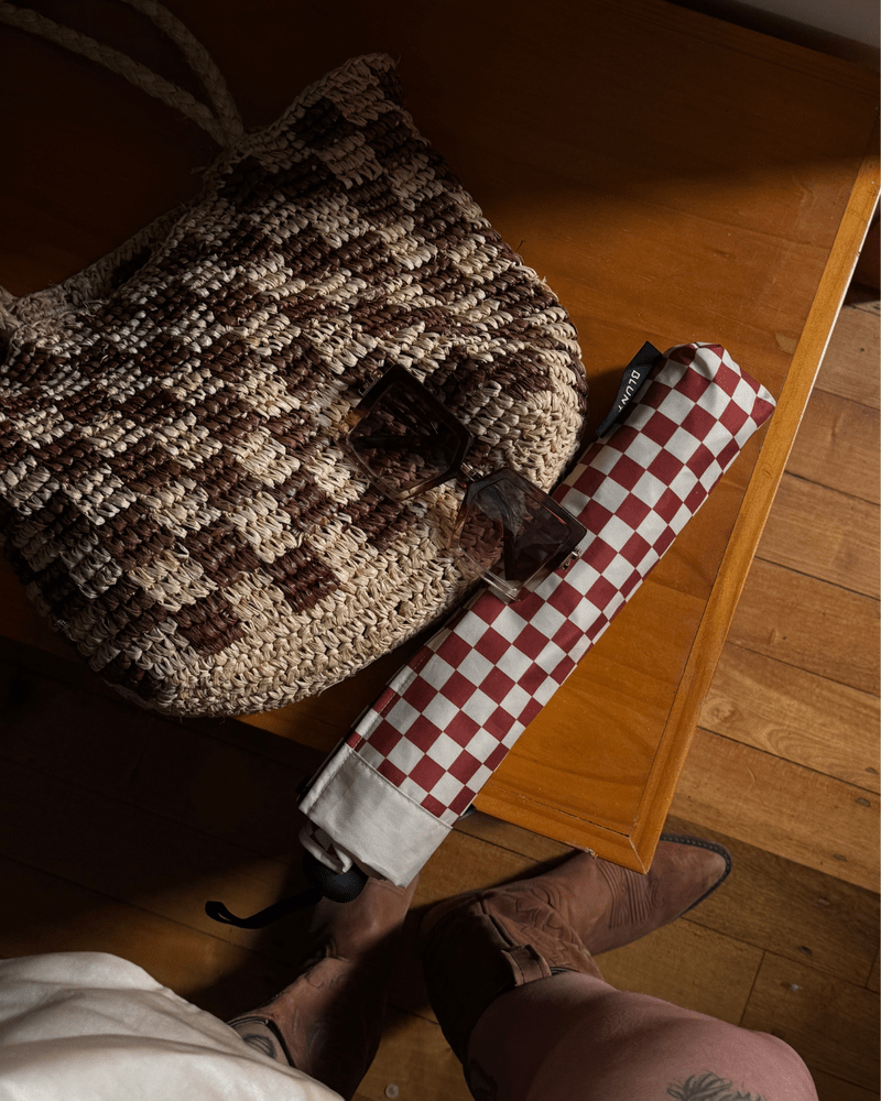 BLUNT Limited Edition Metro Umbrella CLAY CHECK - Henry Bucks