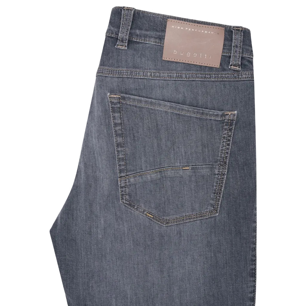 BUGATTI Cotton Denim Jeans DARK GREY - Henry Bucks