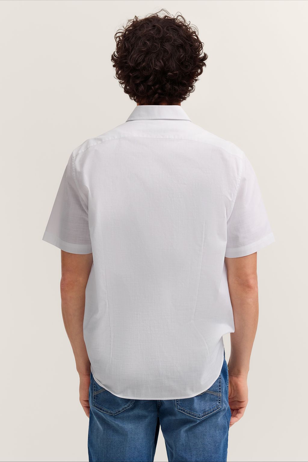 BUGATTI Cotton Short Sleeve Shirt WHITE - Henry Bucks