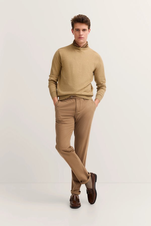 BUGATTI Lux Cotton Stretch Chino BRASS - Henry Bucks