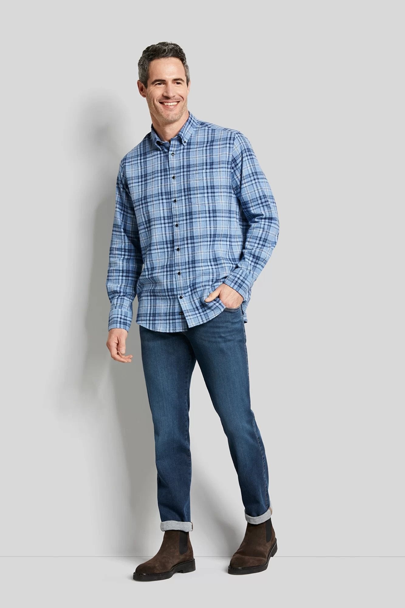 BUGATTI Men's Stone Wash Jeans BLUE DENIM - Main Image