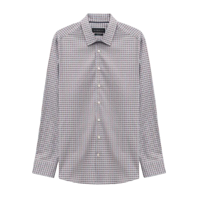 BUGATTI Printed Casual Shirt BLACKBERRY - Henry Bucks