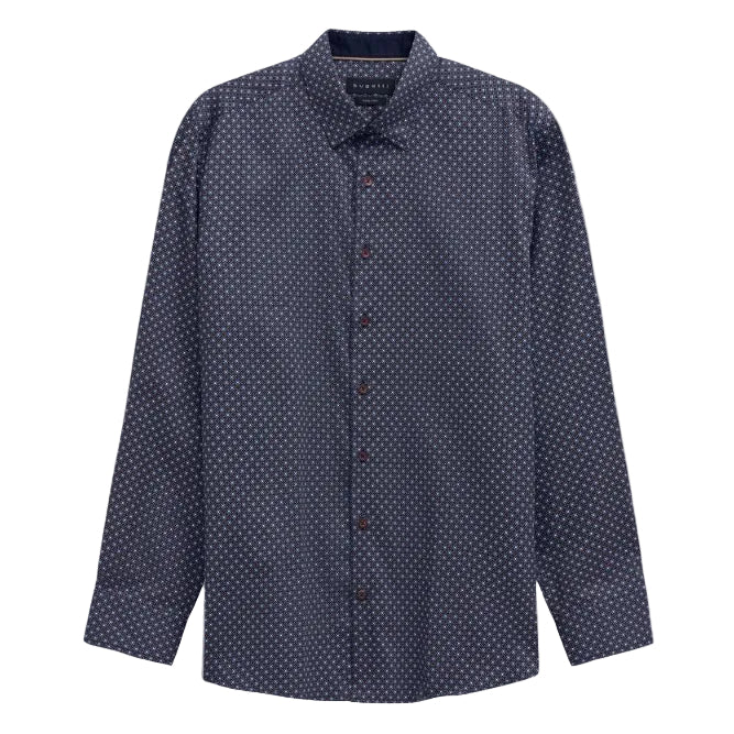 BUGATTI Printed Casual Shirt NAVY - Henry Bucks