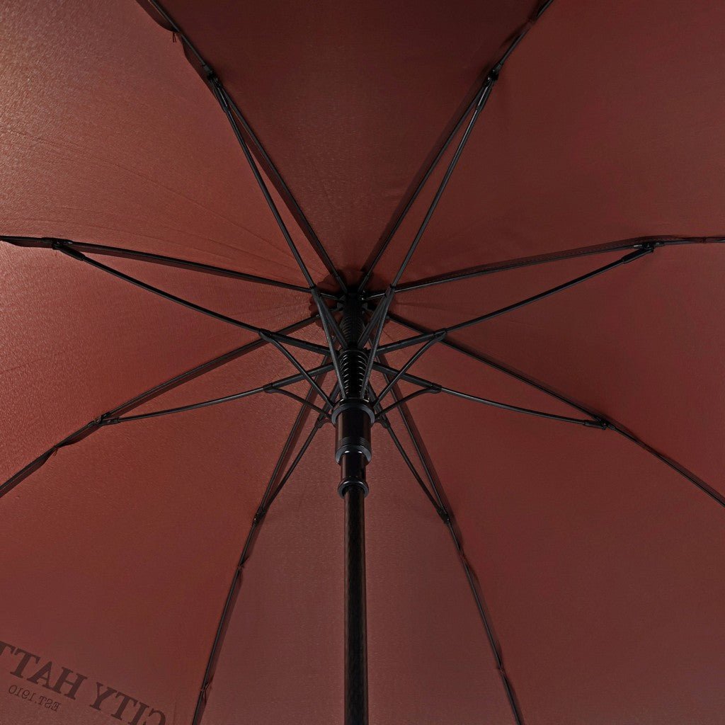CITY HATTERS Classic Umbrella CHOCOLATE - Henry Bucks