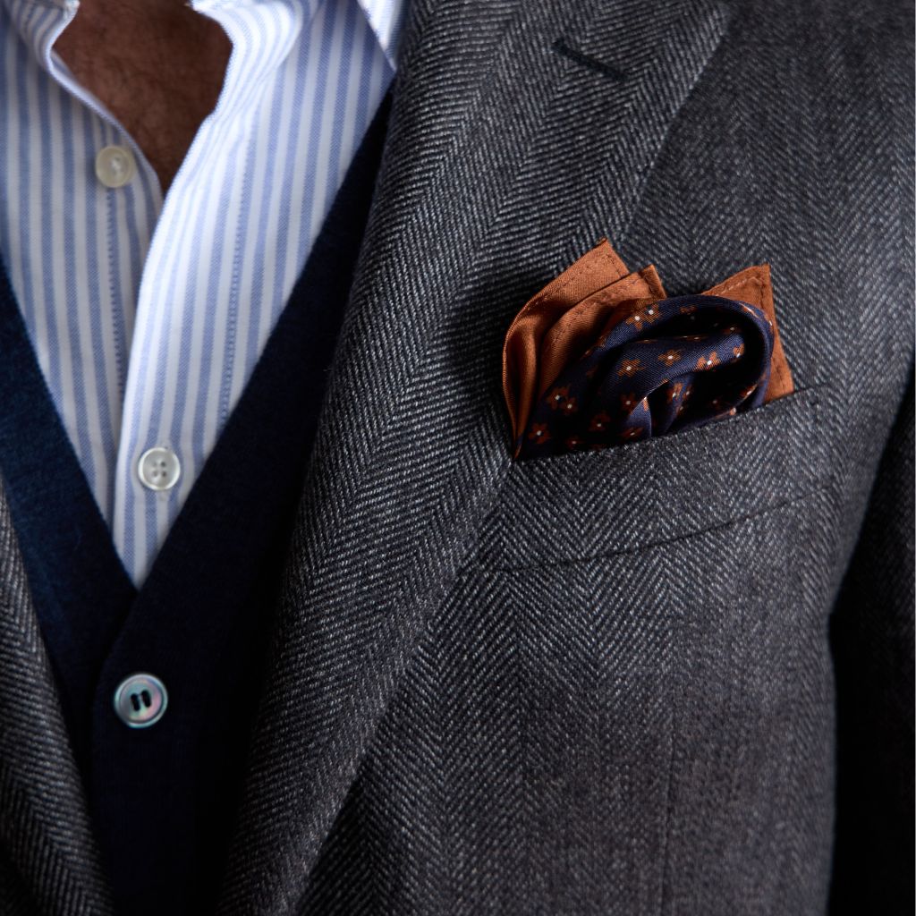 CORNELIANI Cashmere Blazer BLACK/GREY - Henry Bucks