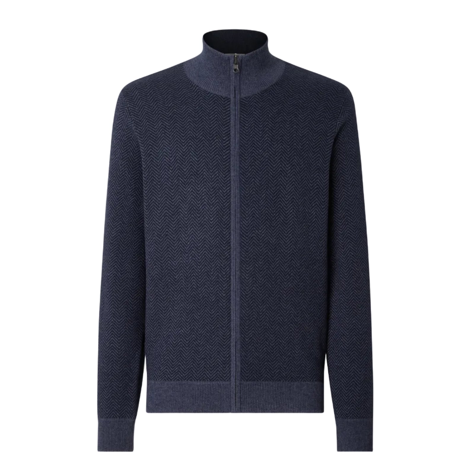CORNELIANI Cashmere Silk Zip Knit NAVY BLUE - Henry BucksKnitwear62AW240018 - NVBL - 46