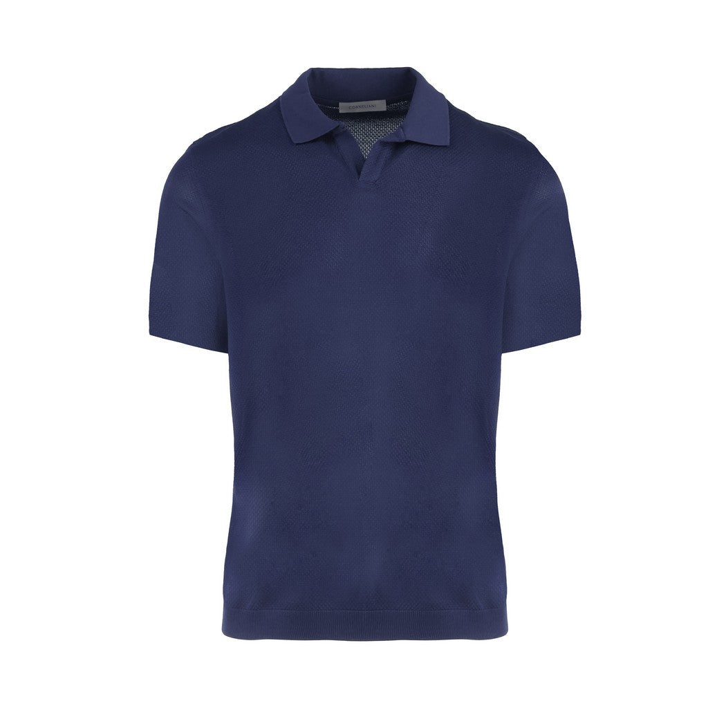 CORNELIANI Cotton Skipper Polo NAVY - Henry Bucks