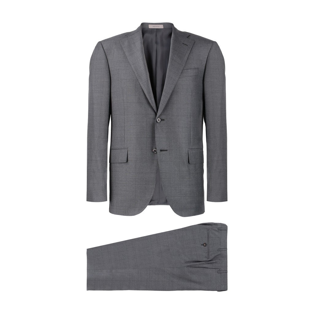 CORNELIANI Leader Wool Suit CHARCOAL REG - Henry Bucks