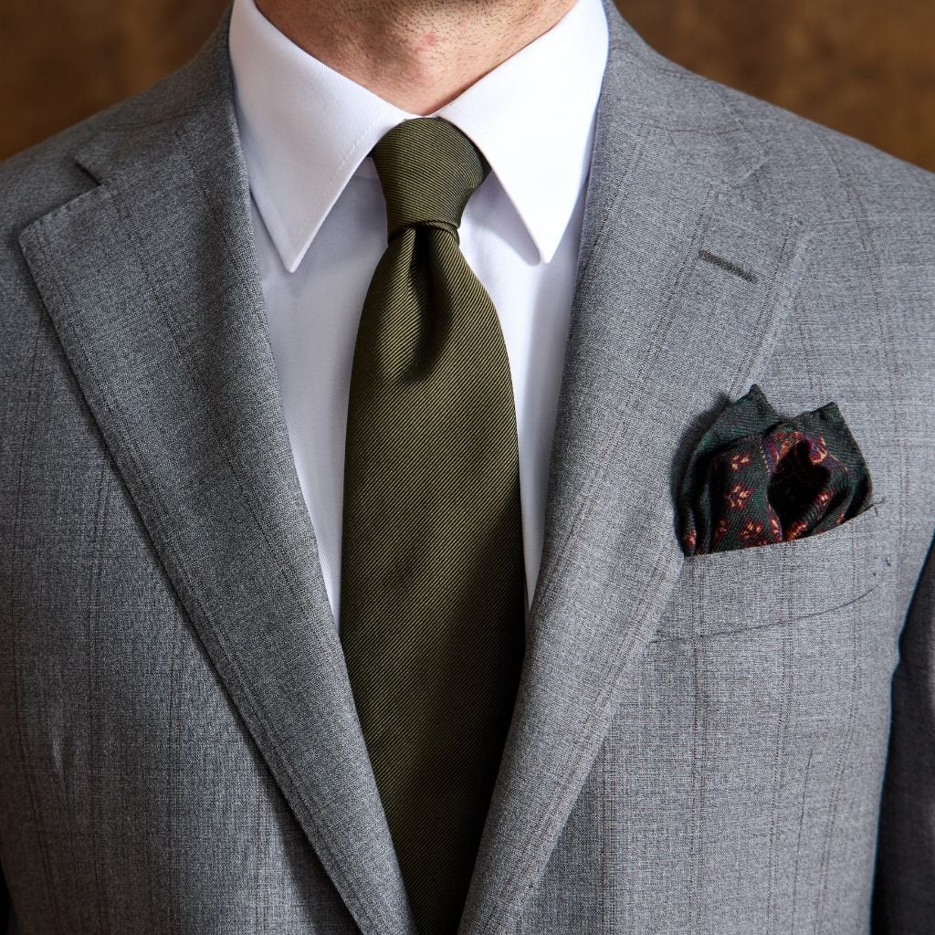 CORNELIANI Leader Wool Suit MID GREY REG - Henry Bucks