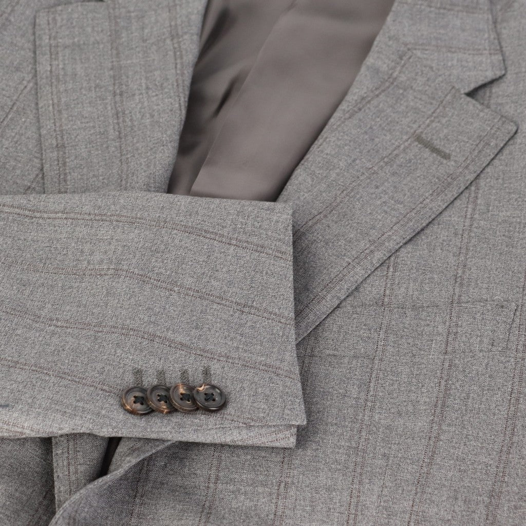 CORNELIANI Leader Wool Suit MID GREY REG - Henry Bucks