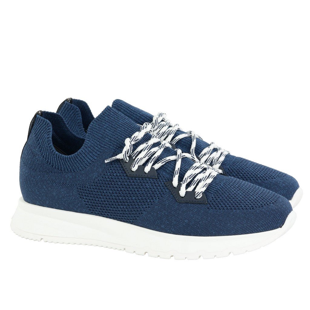 CORNELIANI Lightweight Knit Runner BLUE - Henry Bucks