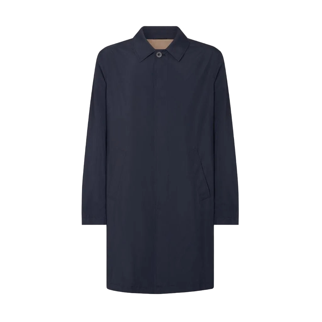CORNELIANI Packable Raincoat NAVY - Henry Bucks
