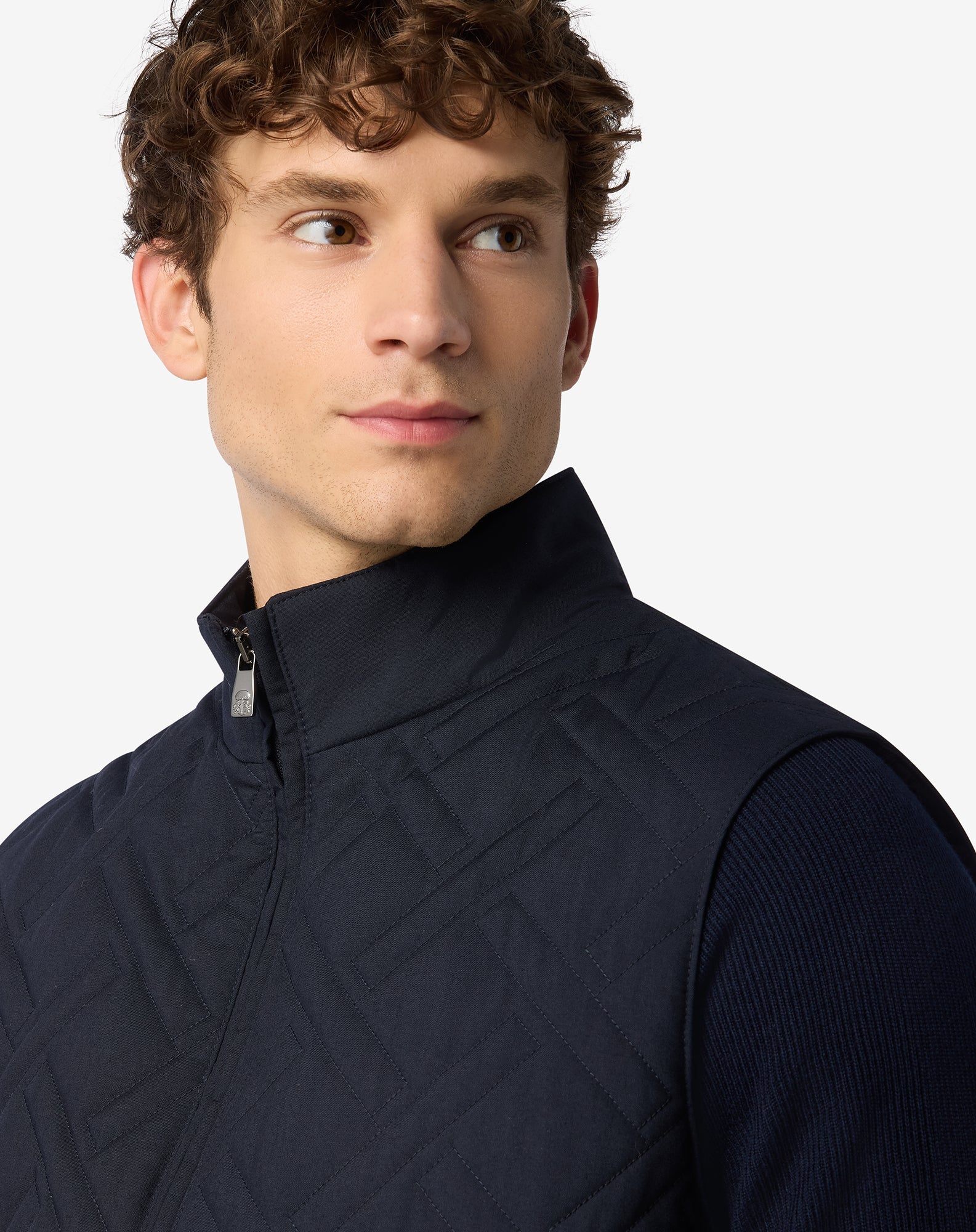 CORNELIANI Techno Padded Vest NAVY - Henry Bucks
