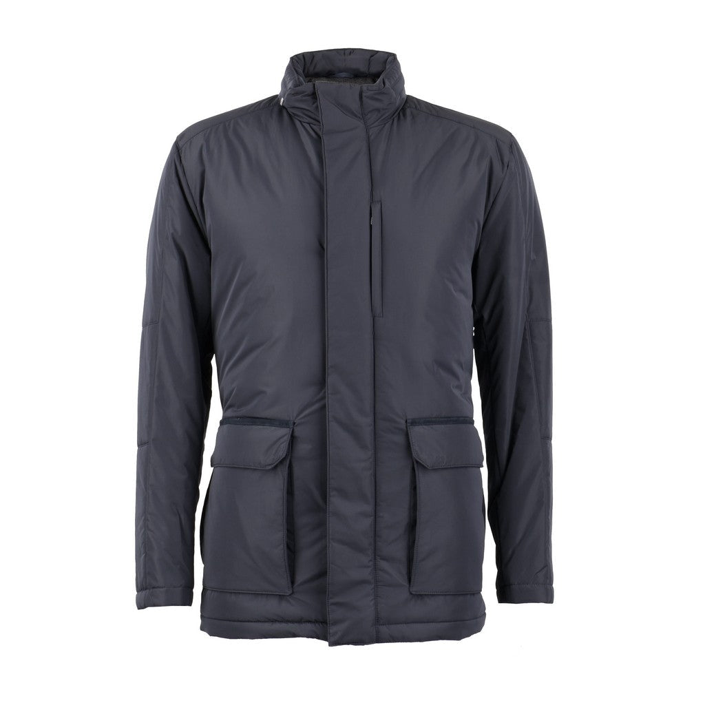 CORNELIANI Techno Popline Jacket NAVY - Henry Bucks