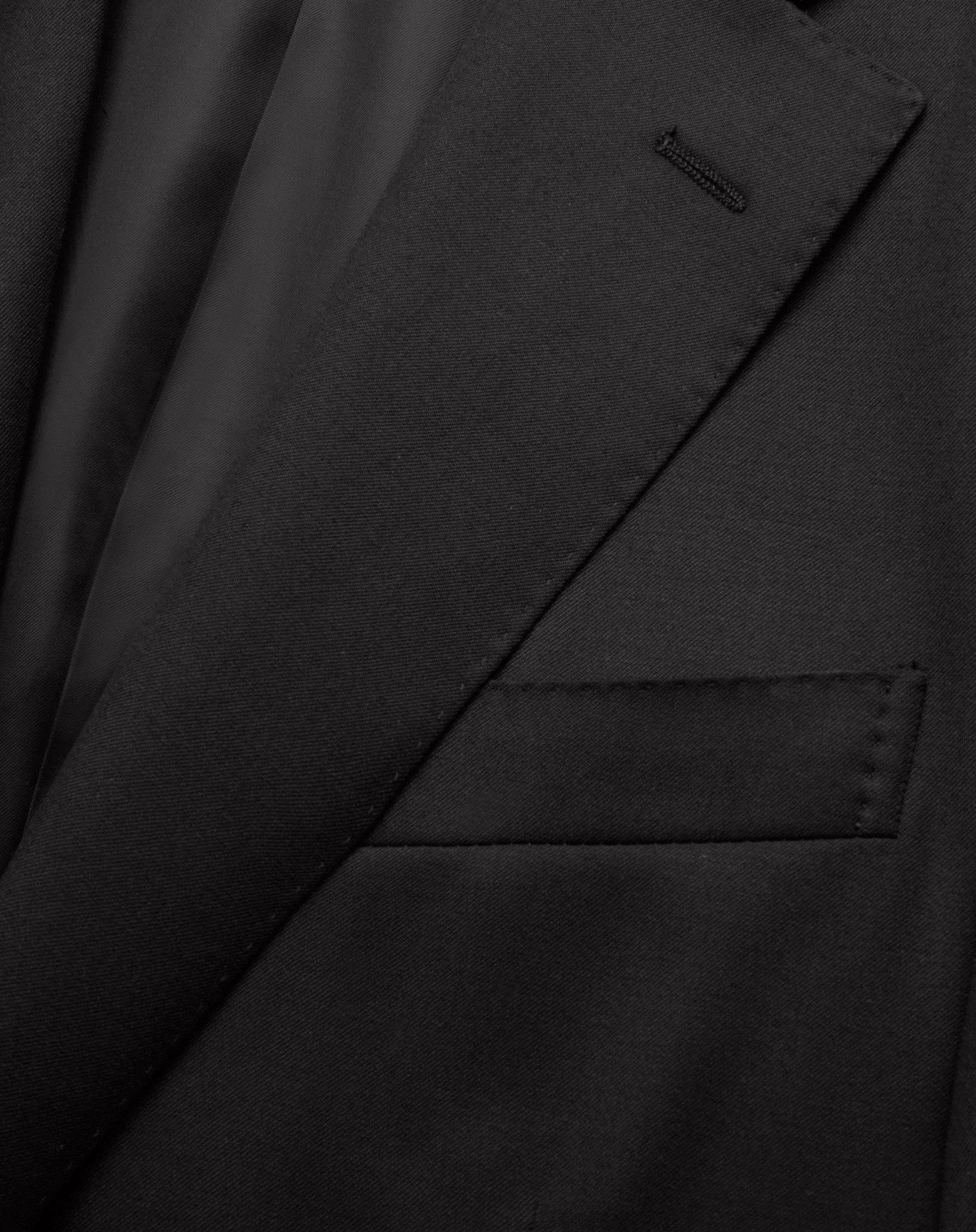 CORNELIANI Twill Super 130s Leader Suit BLACK REG - Henry Bucks
