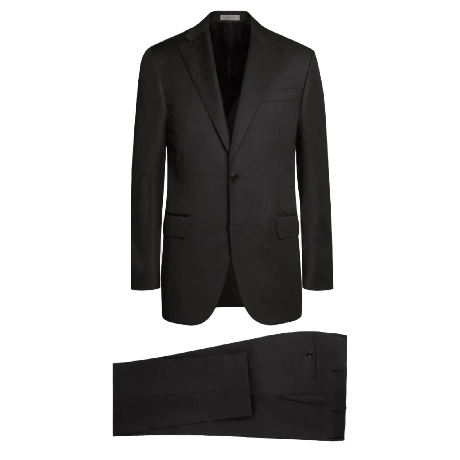 CORNELIANI Twill Super 130s Leader Suit BLACK REG - Henry Bucks
