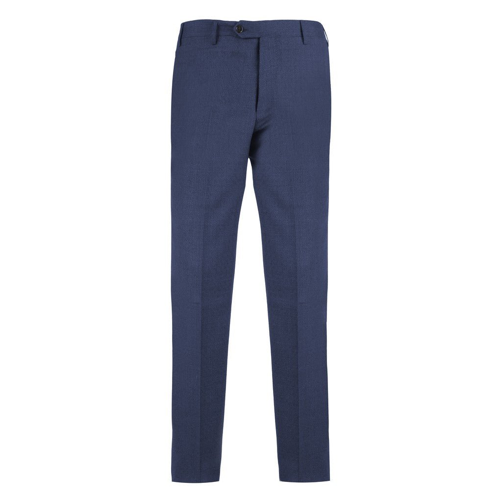 CORNELIANI Virgin Wool Trouser NAVY - Henry Bucks