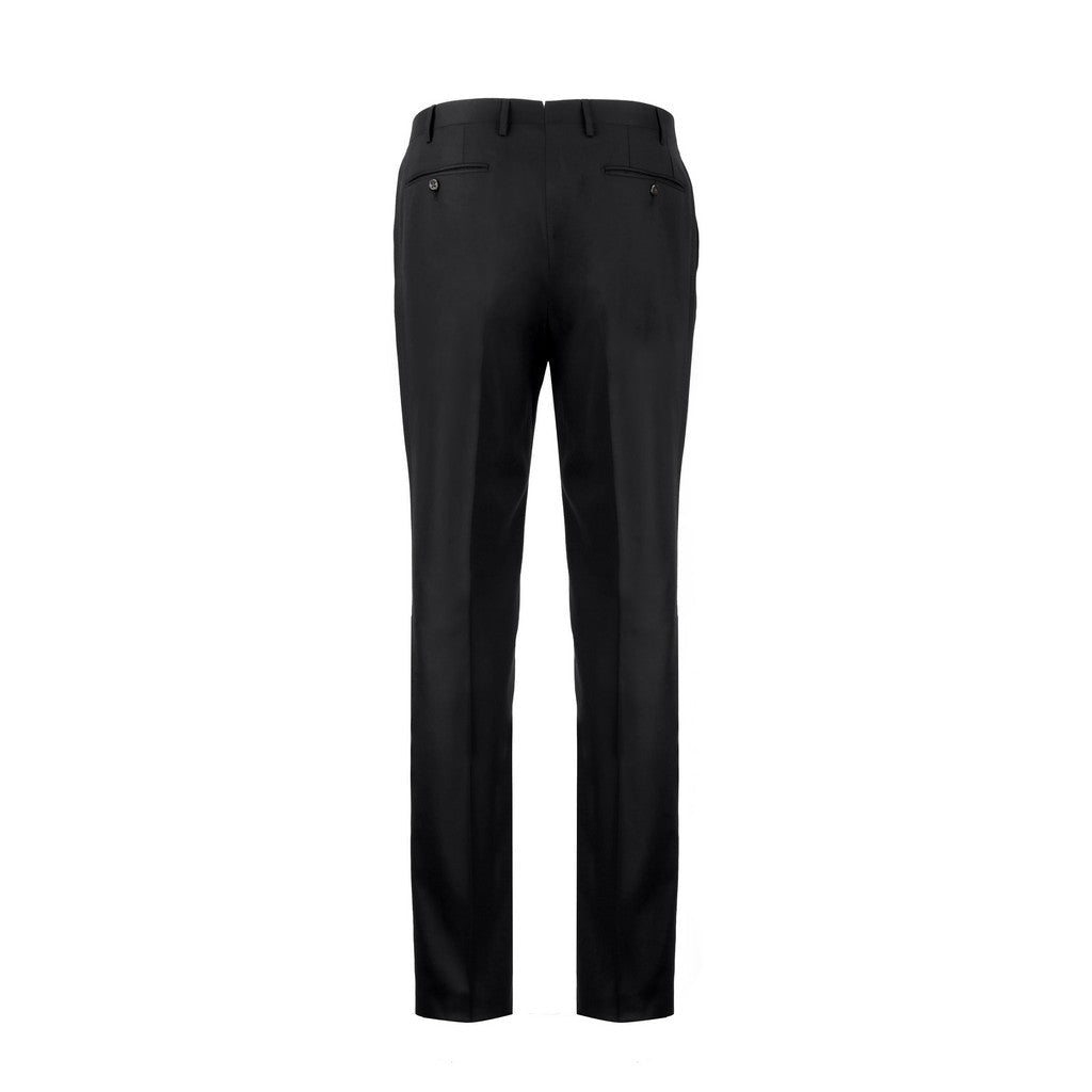 CORNELIANI Wool Cashmere Formal Trouser BLACK - Henry Bucks