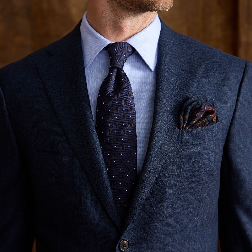 CORNELIANI Wool Cashmere Suit NAVY - Henry Bucks