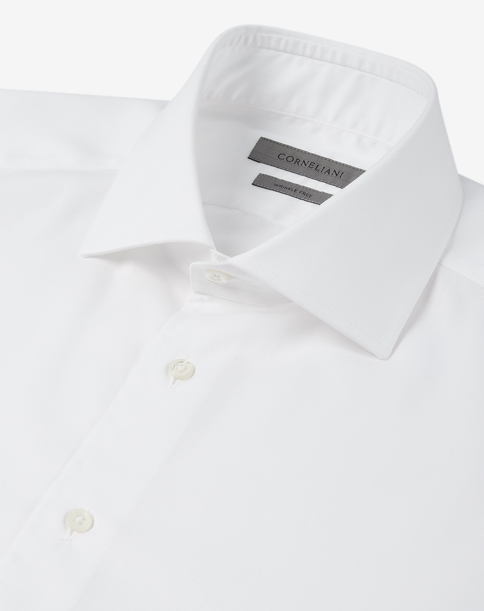 CORNELIANI Wrinkle Free Shirt WHITE - Henry Bucks