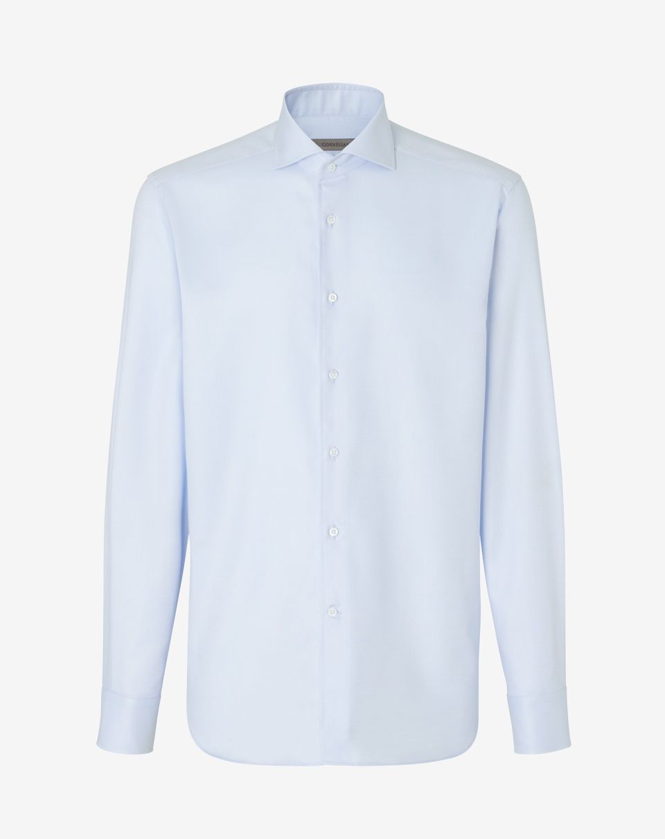 Corneliani FineTwill Shirt in BLUE/SKY