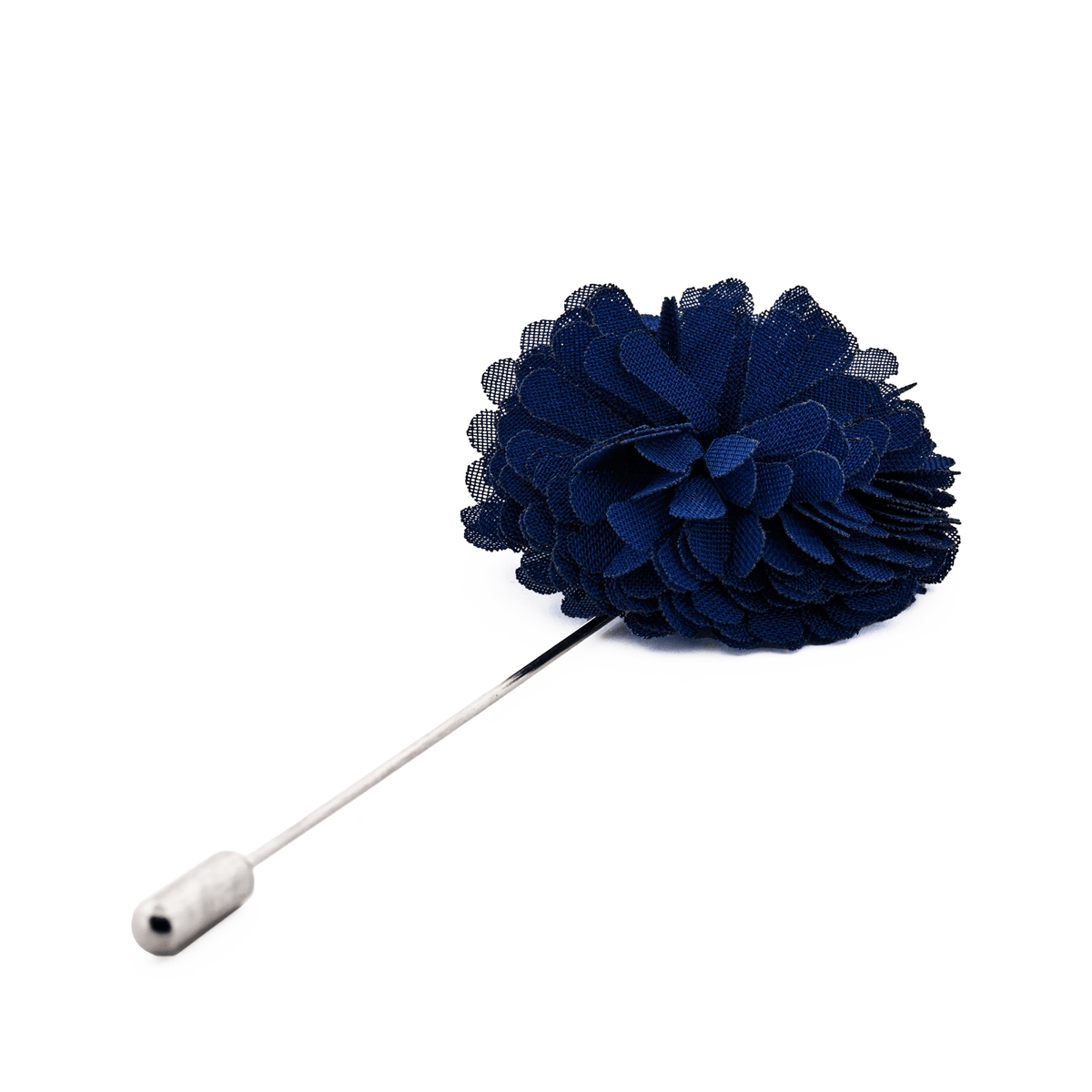 CUDWORTH Flower Lapel Pin PETROL BLUE - Henry Bucks