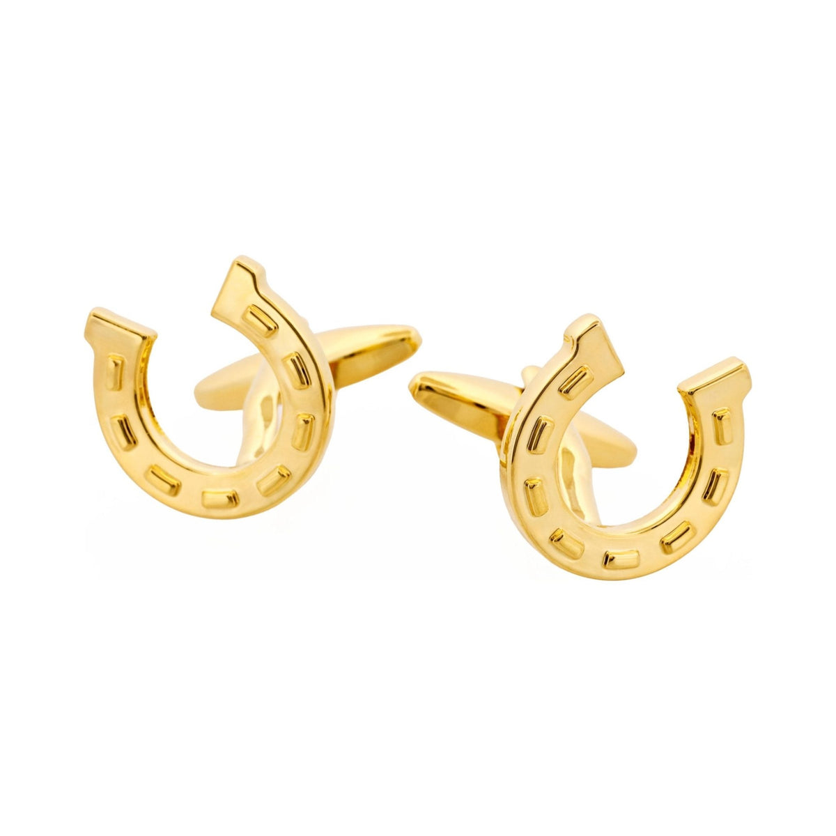 CUDWORTH Gold Plated Horse Shoe Cufflinks - Henry Bucks