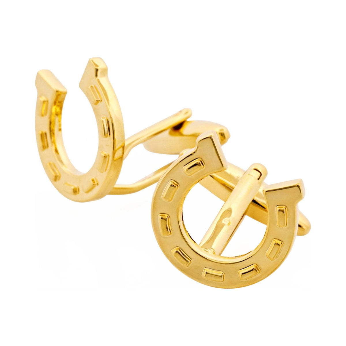 CUDWORTH Gold Plated Horse Shoe Cufflinks - Henry Bucks